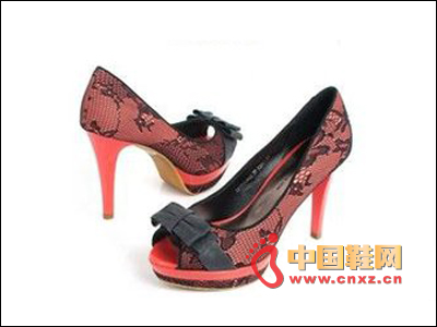 Colorblock high heels
