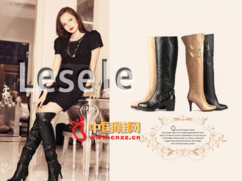 High-heeled knee boots