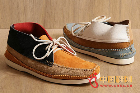 Color mosaic casual shoes