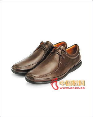 Brown shock leather shoes