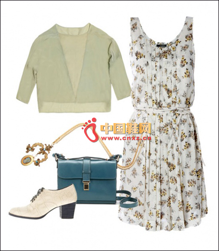 Pastels and prints are the best partners for 2012, so a pastel dress with a printed skirt