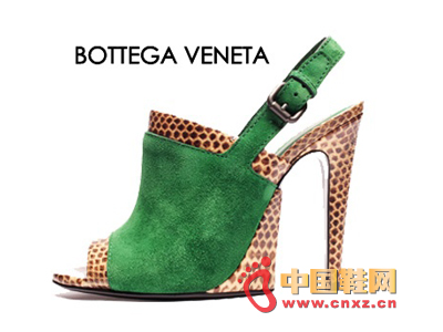 Bottega Veneta stitching fish mouth high heels