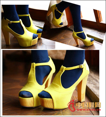 Classic thick with waterproof platform high heel fish mouth sandals shoes