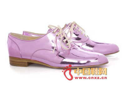Purple Oxford shoes