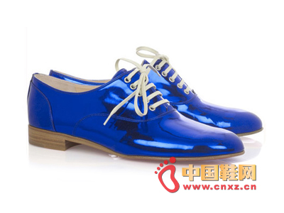 Blue Oxford shoes