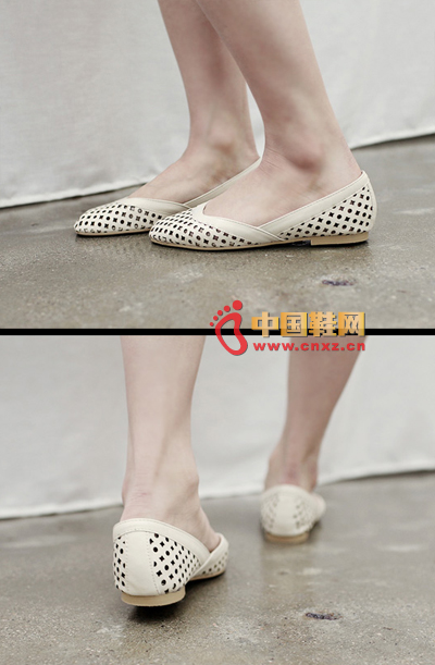 Exquisite mesh hollow flat shoes, 1cm ultra low heel, especially comfortable to wear, it is suitable for summer wear