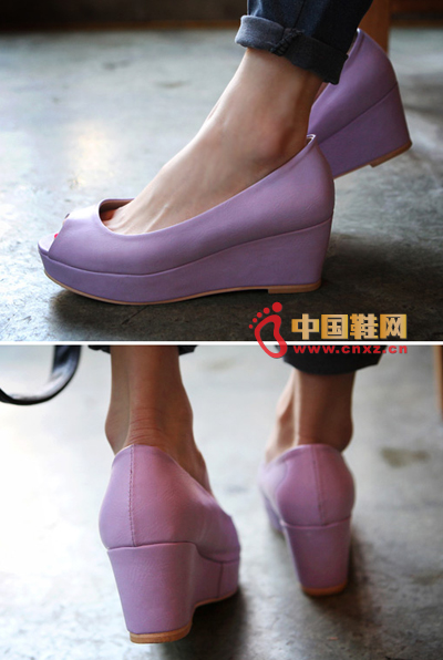 Fish mouth shallow platform shoes, 6.5cm heel height and 2.5cm waterproof platform, especially comfortable to wear