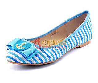 Nautical style elegant women's shoes