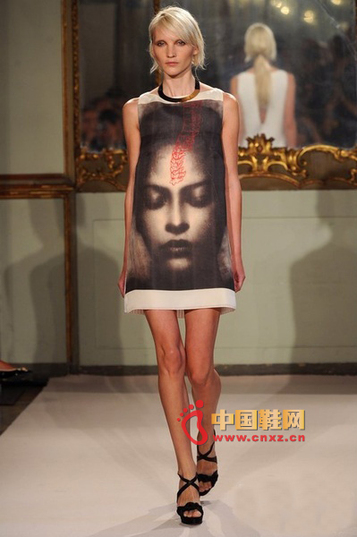 Person portrait vest skirt