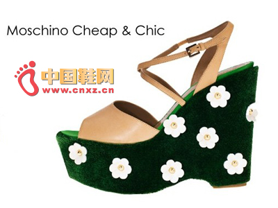 Moschino Cheap & Chic Flower Wedges