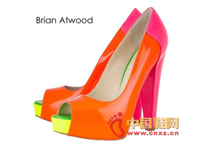 Brian Atwood Colorblock Fish Head Heels