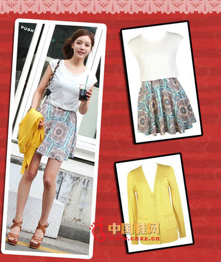 Color stitching ~ eye-catching colors plus sexy short hit style, even more youthful and charming