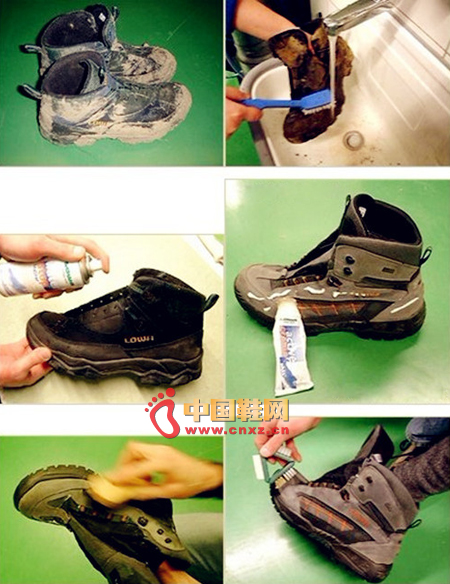 Hiking shoes maintenance