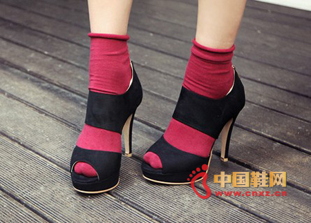 Very wild fish mouth high heels, soft high-grade suede material