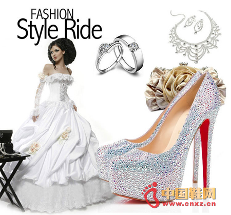 Bridal wedding shoes