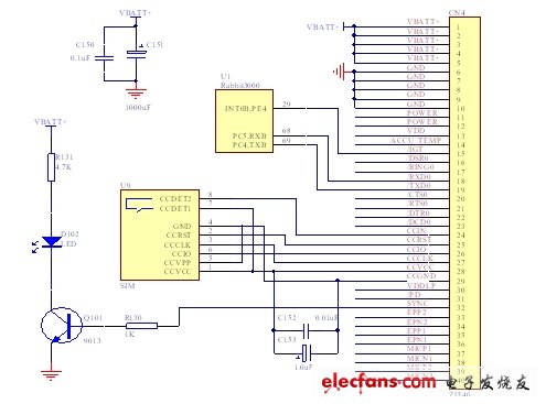 MC35 module hardware connection diagram