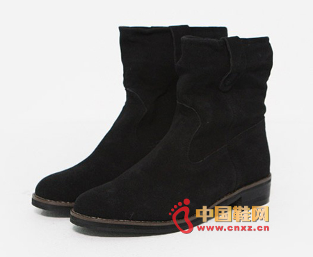 Medium-length booties, boots are suede designs, and these boots are nice to look at.