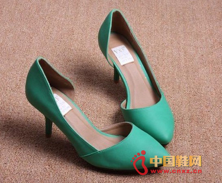 Colorful color matching sexy pointed high heels