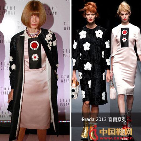 Anna Wintour wearing Prada Dress