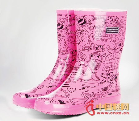 Cartoon hand-painted rain boots, very kawaii