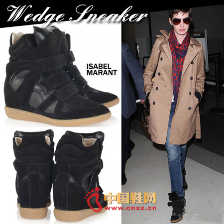 Black Isabel Marant wedge shoes are extremely versatile