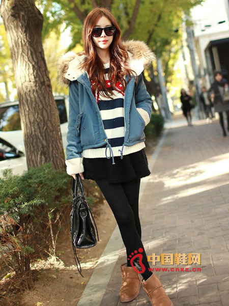 Candy-colored cotton jacket, exquisite straight-cut