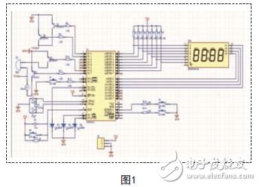 This system uses AT89C51, 51 for small electronic products, and the hardware design circuit is shown in Figure 1.