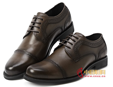 Dragon sent upscale British carved men's business casual shoes