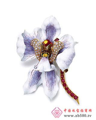 Tiffany Orchid Brooch