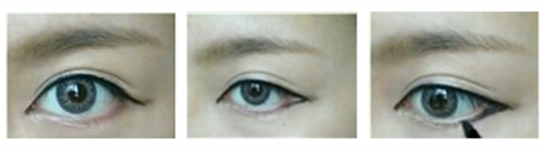 Korean eyeliner step1-step3
