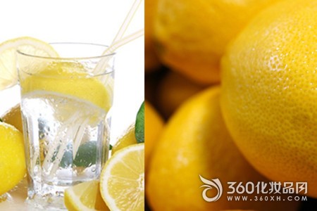 Lemon soaked whitening healthy skin sour