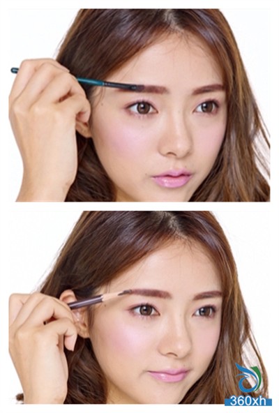 Mei Niu demonstration milk tea color word eyebrow how to draw