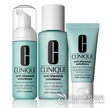 Acne skin care products Skin care products recommended Acne cleanser Clinique clean face three-step suit