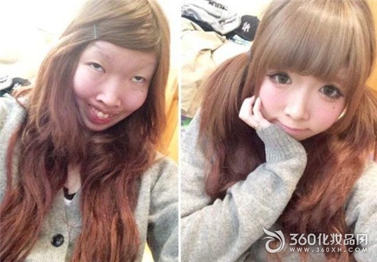 Posting false eyelashes into small eyes