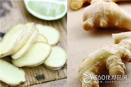Ginger slices, face, acne marks, acne, hydration