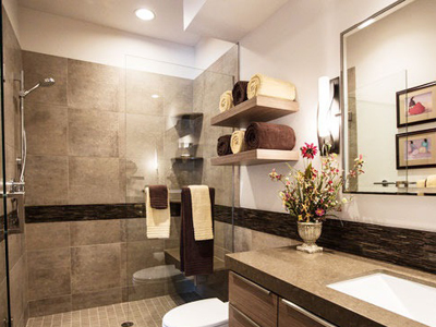 Small-sized bathroom decoration, small space utilization