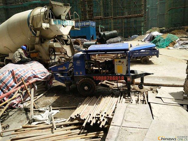 Production of Suzhou mortar fine stone concrete pump rental contract