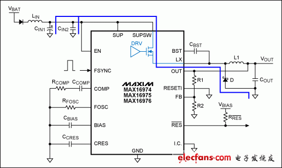 Figure 2b. AC branch of the DC current path shown in Figure 2a