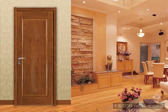 Wooden Door and Wall Color Coordination