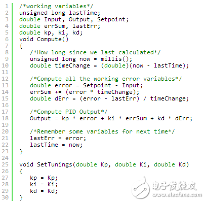 Use the PID library to easily get the PID