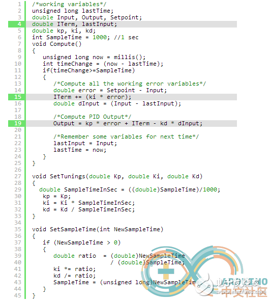 Use the PID library to easily get the PID