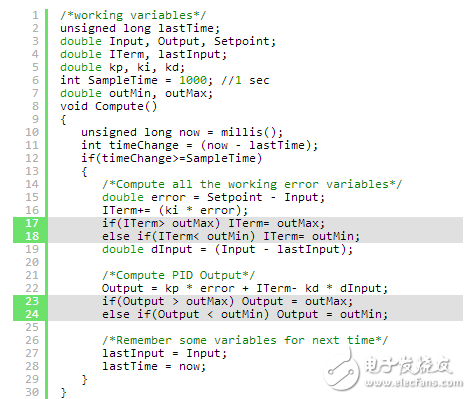 Use the PID library to easily get the PID