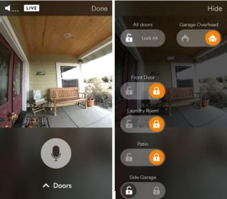 Vivint smart doorbell: 180 degree camera angle with night mode