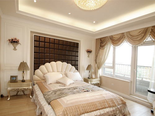 Color and sleeping space Bedroom is also one of the design priorities of home decoration