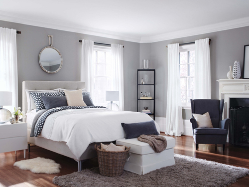 Color and sleeping space Bedroom is also one of the design priorities of home decoration