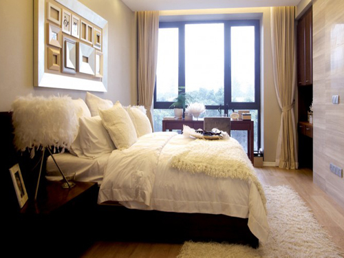 Color and sleeping space Bedroom is also one of the design priorities of home decoration
