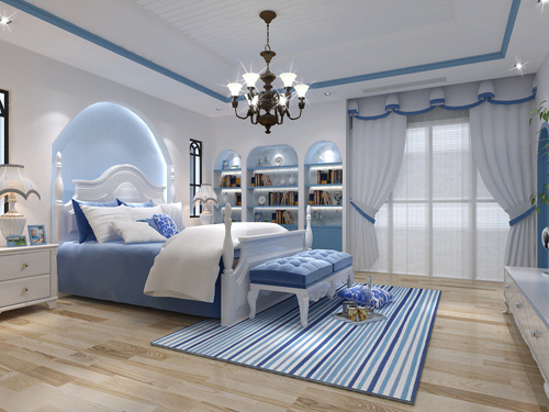Color and sleeping space Bedroom is also one of the design priorities of home decoration