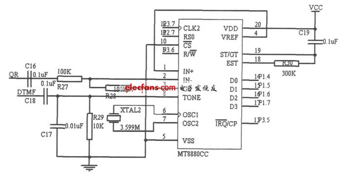 DTMF transceiver circuit