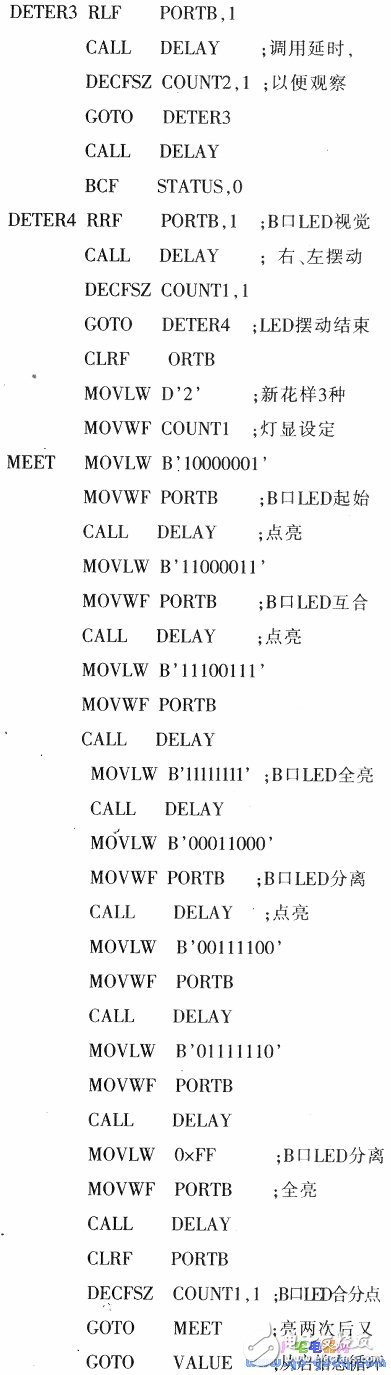 Program design based on PIC MCU pattern lantern controller