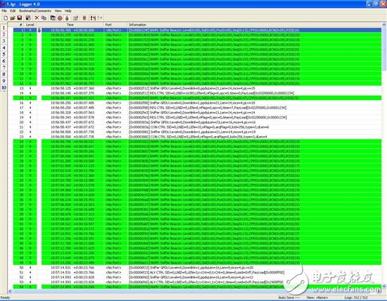 Use Sniffer software to view PLC data frames transmitted on power lines